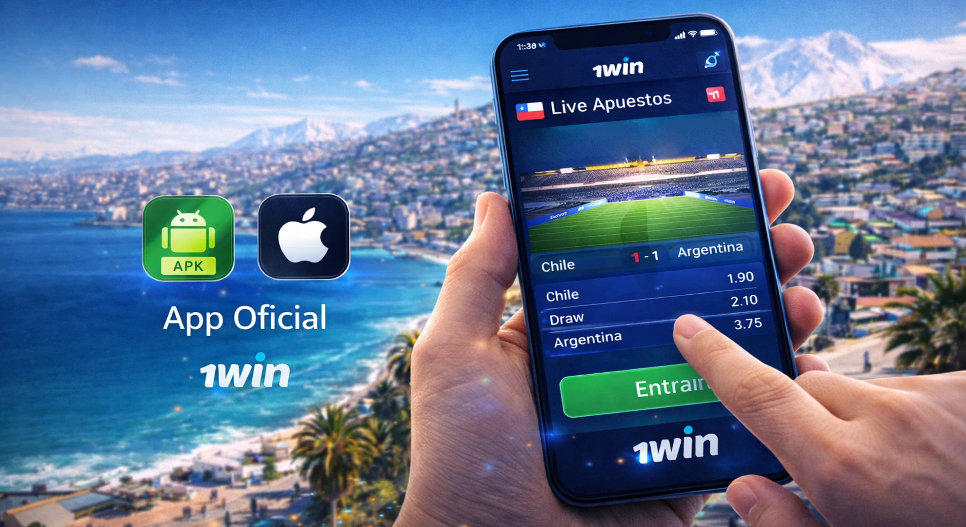 aplicación móvil de 1win